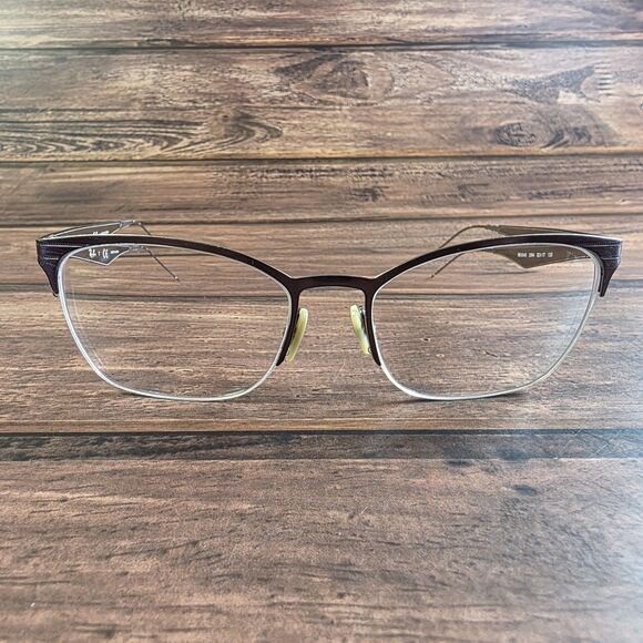 Ray-Ban RB 6345 2864 52-17-135 Purple Half Rim Metal Eyeglasses FRAMES ONLY - Picture 1 of 9